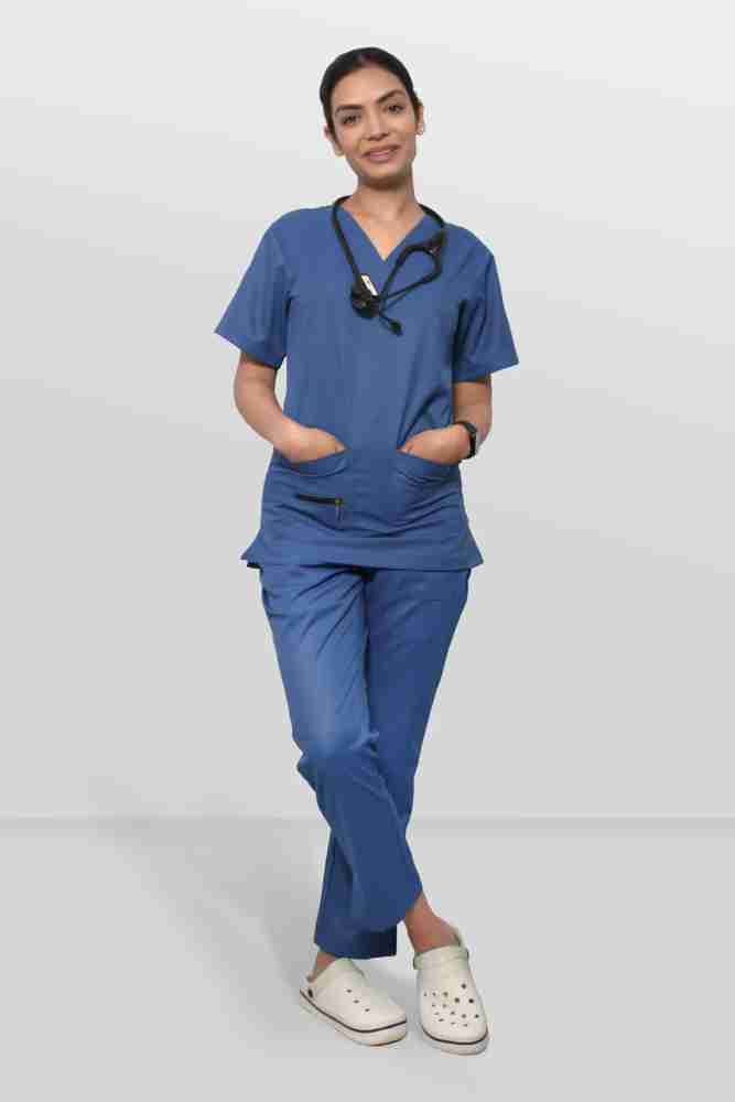 ARA UNIFORMS Blue Surgical Scrub Suit for Women, Women Medical Scrub Suit  Shirt, Pant Hospital Scrub Price in India - Buy ARA UNIFORMS Blue Surgical  Scrub Suit for Women