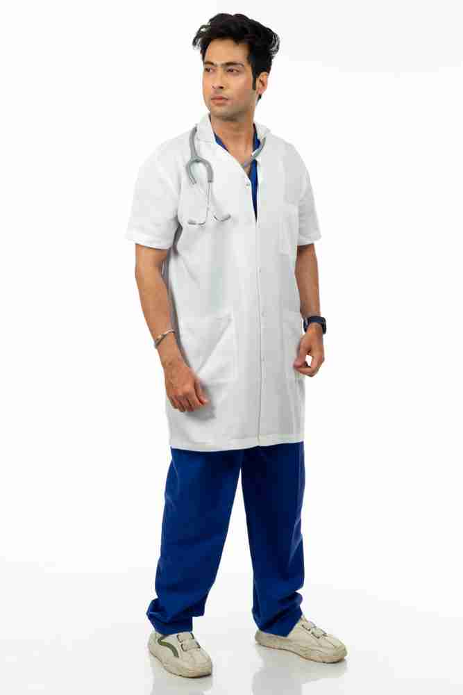Doctors apron top half sleeves