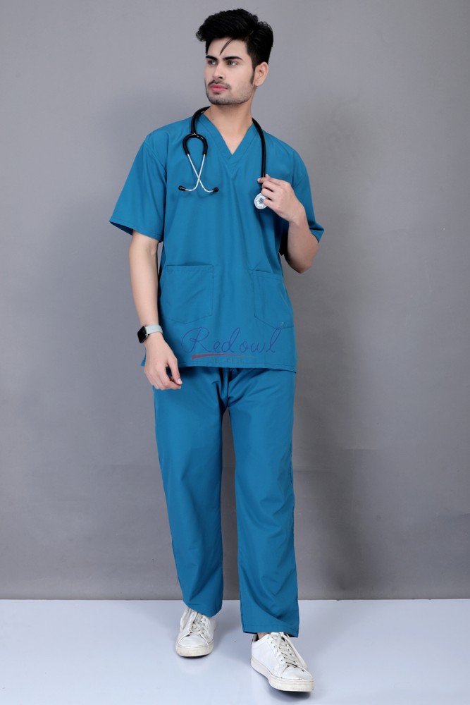 Generic Nursing Scrubs For Women Set Nurses Uniform For Light Blue