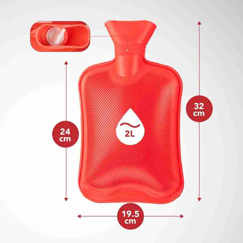 ECOVIVE Natural Rubber 2 Litre Hot Water Bottles - Perfect Hot Water Bag  for Pain Relief Hot & Cold 2 L Hot Water Bag Price in India - Buy ECOVIVE  Natural Rubber