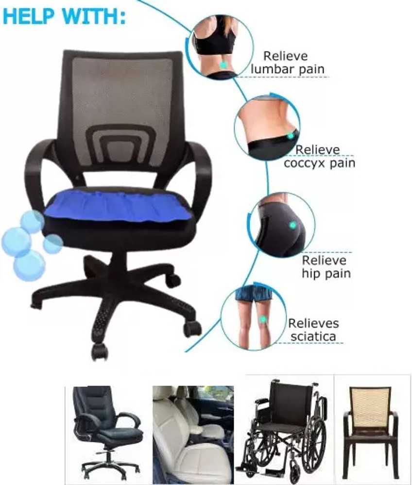 Vive Wheelchair Cushion Gel Seat Pad For Coccyx, Orthopedic, 46 OFF