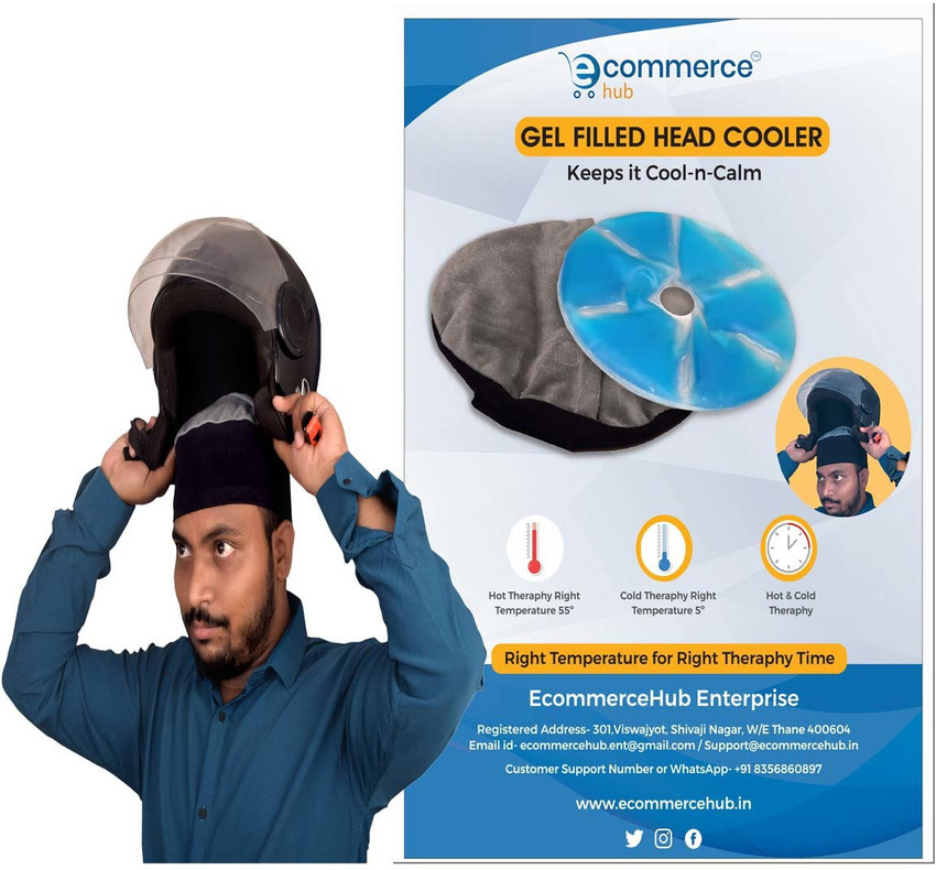 Ecommercehub Cold Ice Gel Pack for Hat Cooling Pack in Helmet Cap Cold Gel Bead Pads Cooler Pack for Hat Helmet Multipurpose Use Pack Pack Price in India Buy Ecommercehub
