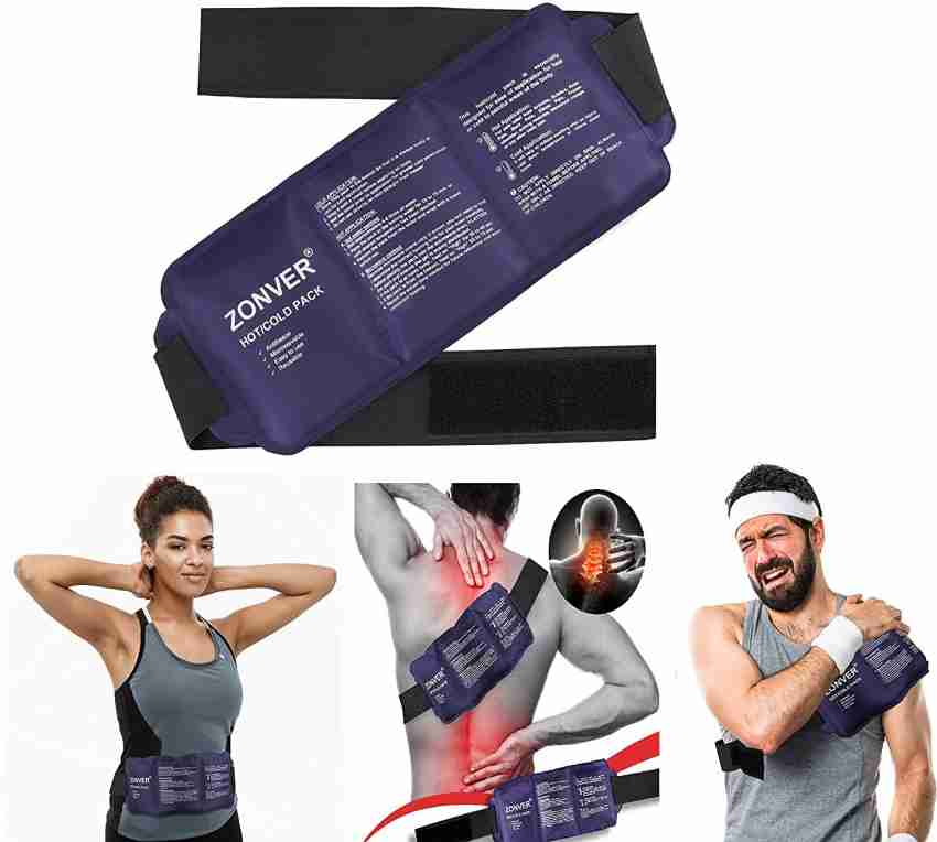 ZONVER Reusable Hot and Cold Ice Pack for Pain Relief Gel Bag for