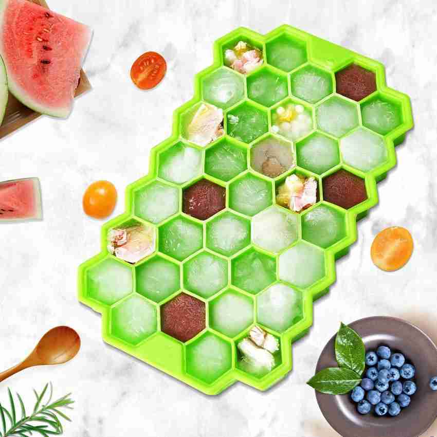 DHONI Silicone Hexagonal Ice Cube Tray