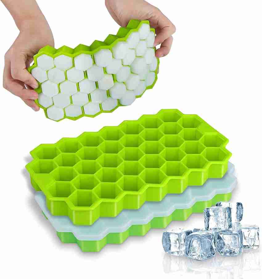 DHONI Silicone Hexagonal Ice Cube Tray