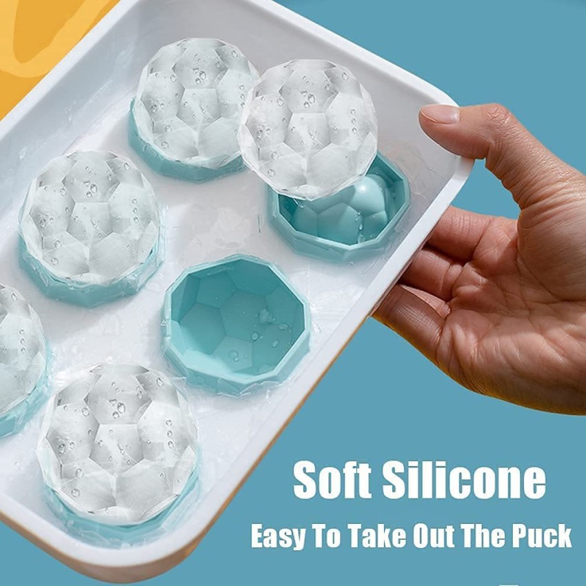 Buy SAMEZONE PACK OF 2 Plastic Round Ice Cube Trays, Ice Ball