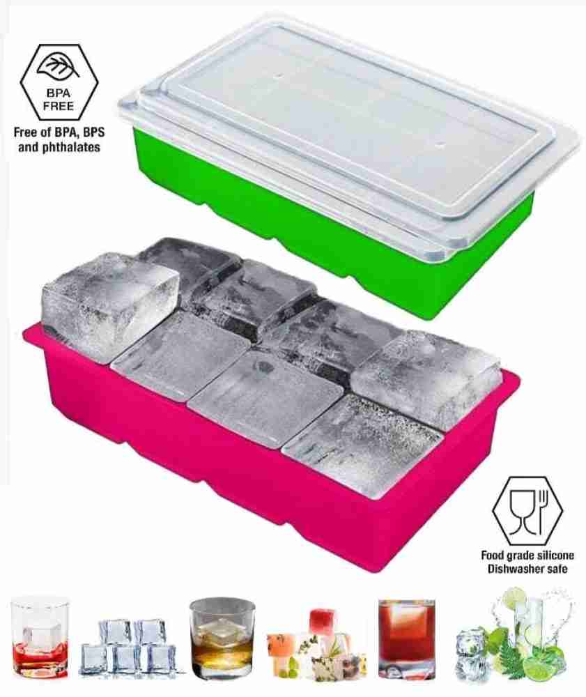 DHONI Silicone Hexagonal Ice Cube Tray