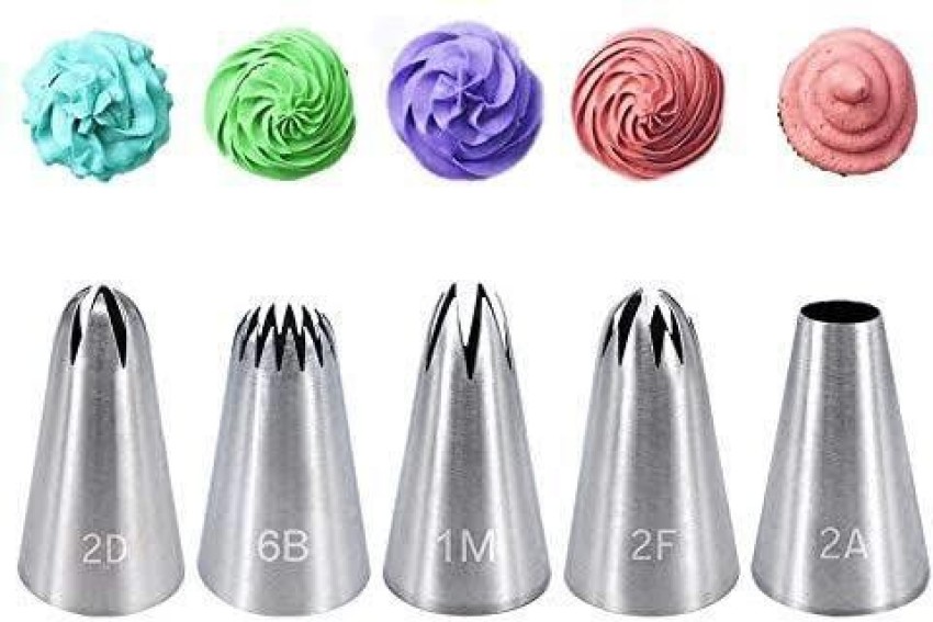 7pcs Stainless Steel Pleated Skirt Tube Nozzle Set For Pastry And Cake  Decorating Baking Supplies With Easy Release Design - Home & Kitchen - Temu