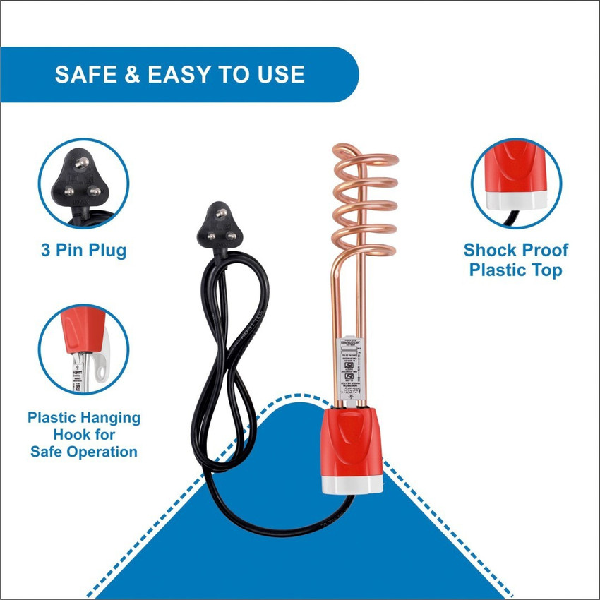 FITDREEZ Rod Pani Garam Karne Wala Rod Heating Rod 1500 WATT 100% COPPER  1500 W Shock Proof Immersion Heater Rod Price in India - Buy FITDREEZ Rod Pani  Garam Karne Wala Rod