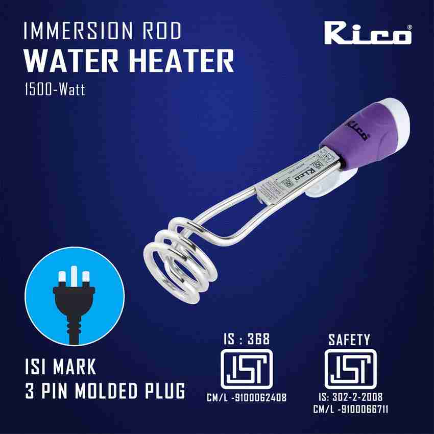 Rico IR-1412 1500 W Shock Proof Immersion Heater Rod Price in India - Buy  Rico IR-1412 1500 W Shock Proof Immersion Heater Rod online at Flipkart.com