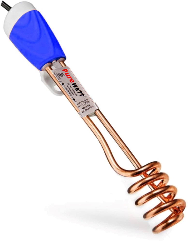 Pure Watt PW121 Classic Copper 2000 W Shock Proof Immersion Heater Rod  Price in India - Buy Pure Watt PW121 Classic Copper 2000 W Shock Proof Immersion  Heater Rod online at Flipkart.com