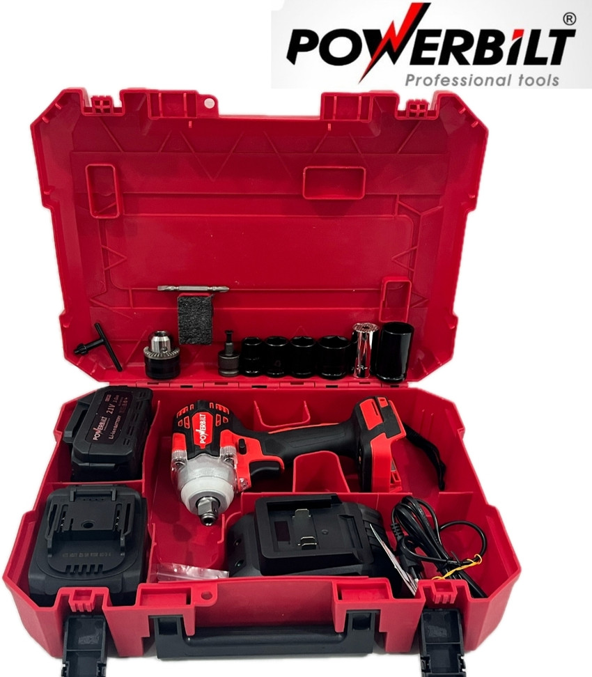 Powerbuilt PBT CL WR21 BRUSHLESS IMPACT WRENCH 330NM TORQUE 21V LITHIUM ION BATTERY Cordless Impact Wrench Price in India Buy Powerbuilt PBT CL WR21 BRUSHLESS IMPACT WRENCH 330NM TORQUE 21V LITHIUM IO...