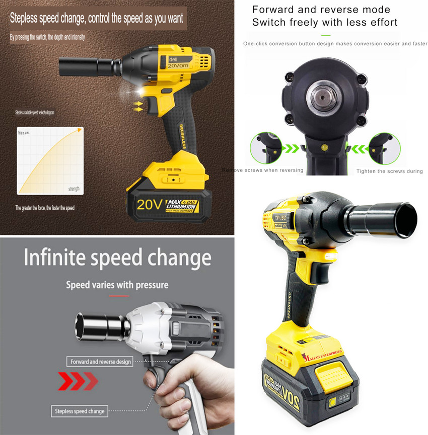 Cordless shop electric wrench