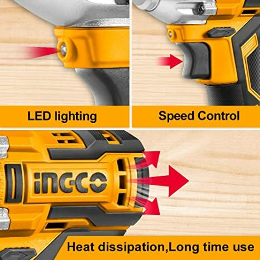 Ingco cordless 2025 impact drill 20v