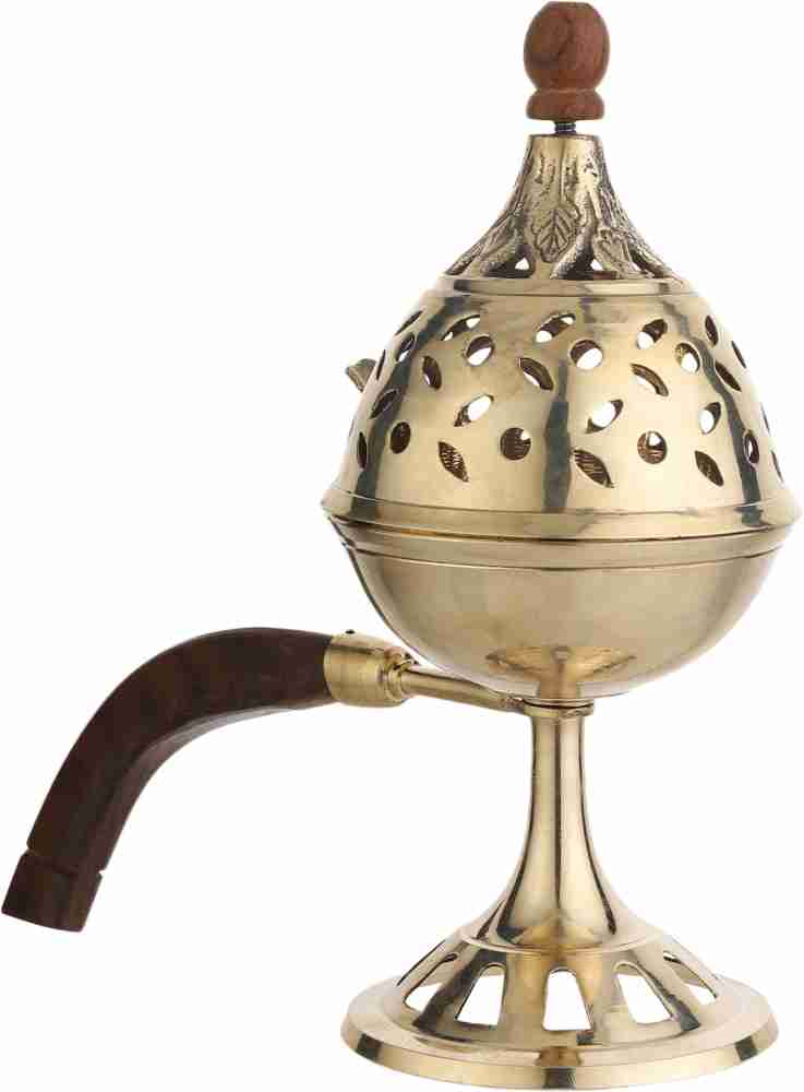 Brass Incense Genie Lamp, Unique Incense Burner, India Brass