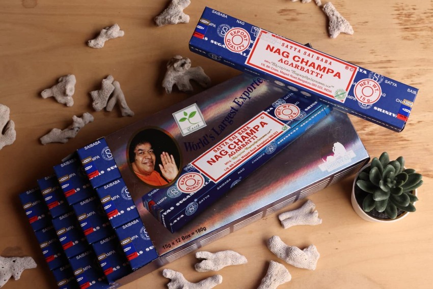 Satya Sai Baba Nag Champa Agarbatti Incense Sticks 15g (Pack of 2)