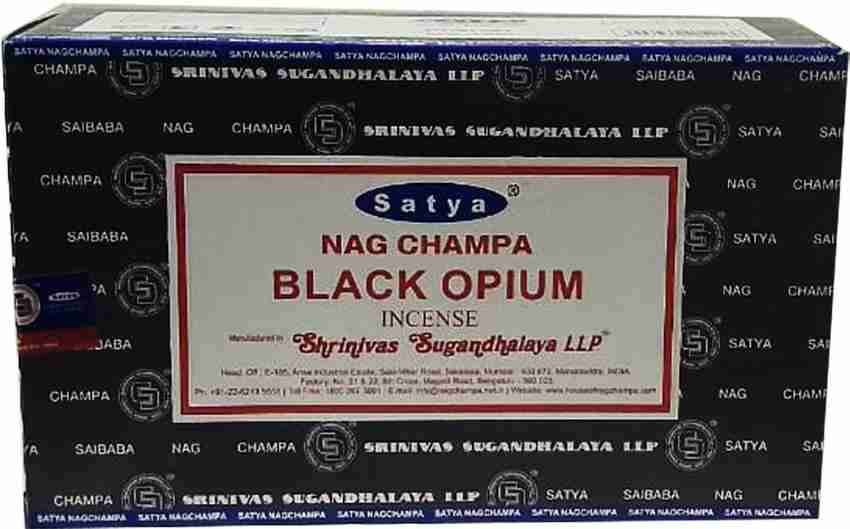 SANJU Satya Nag Champa Black Opium Agarbatti Incense Sticks Satya Nag Champa Black Opium Satya Black Opium Price in India Buy SANJU Satya Nag Champa Black Opium Agarbatti Incense Sticks Satya Nag Cham...