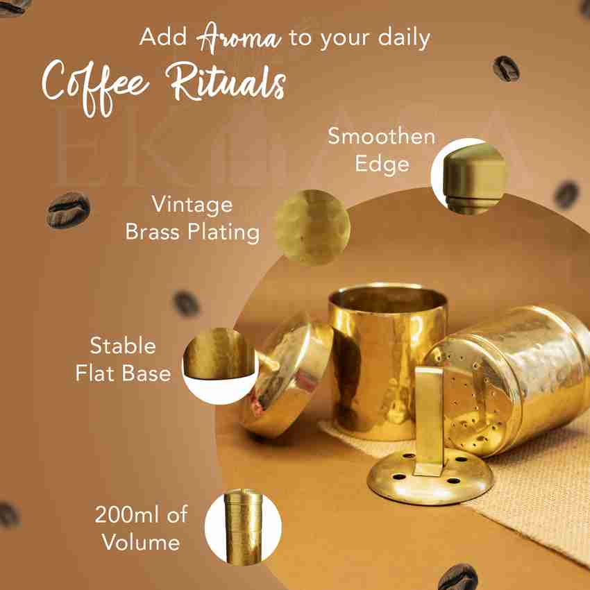 Brass coffee maker outlet