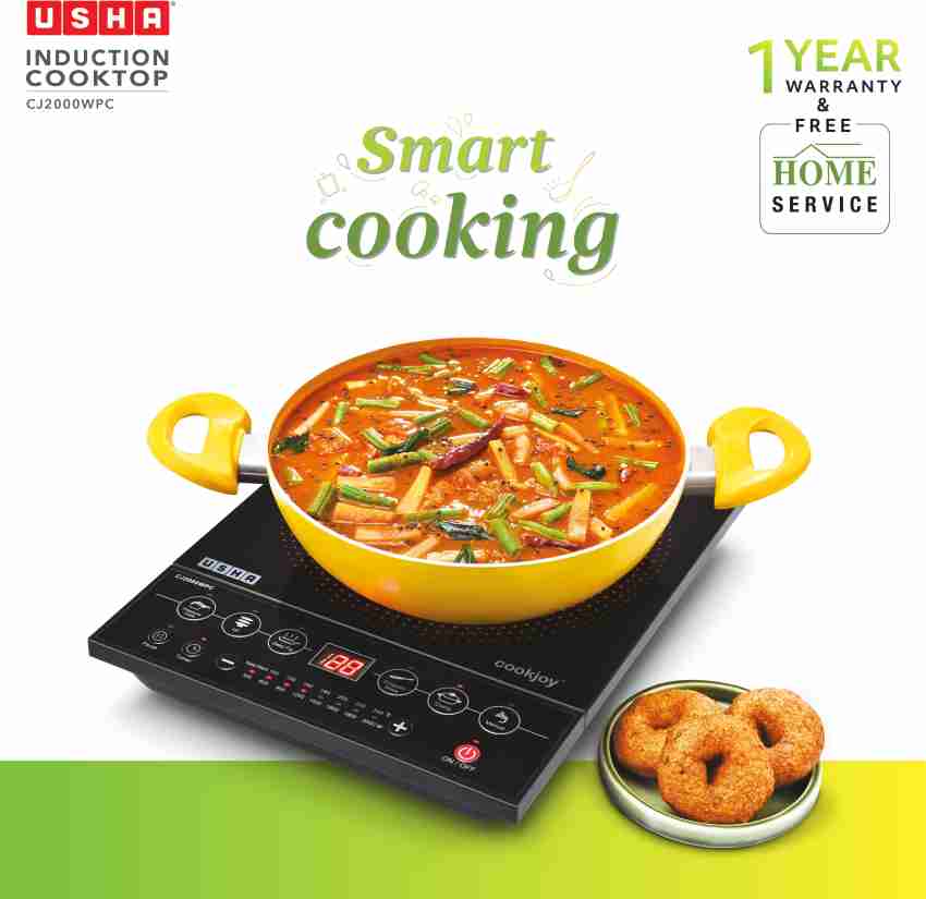 usha induction cooktop ic cj2000wtc