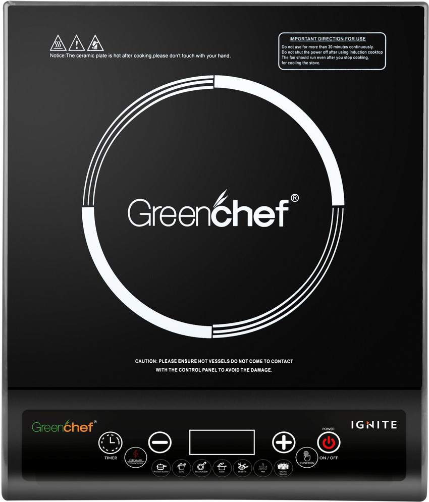 Greenchef 1800 W Induction Cooktop Push Button
