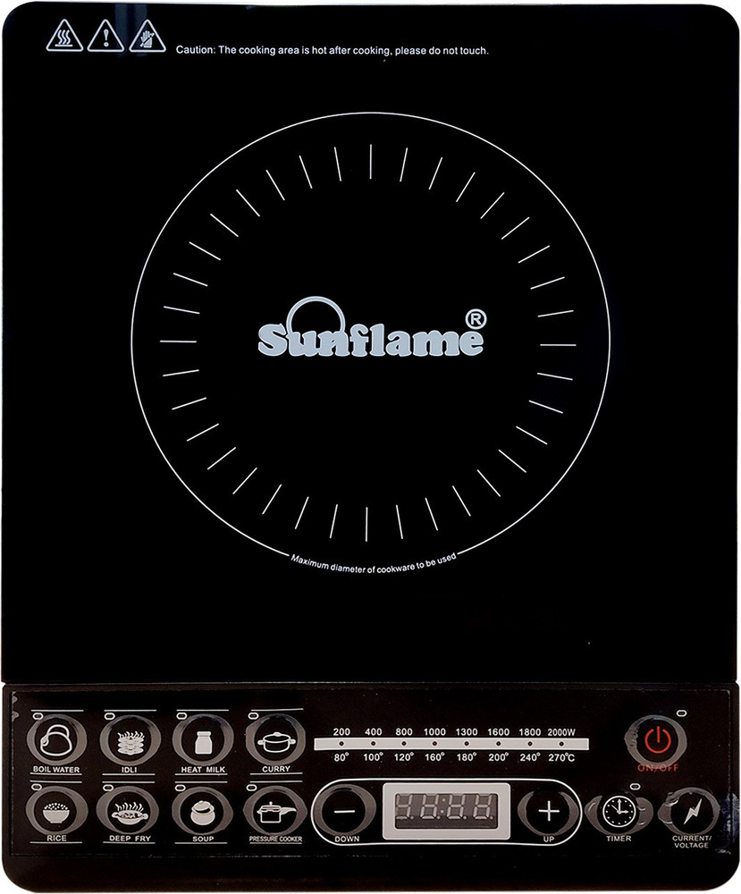 Induction sunflame clearance