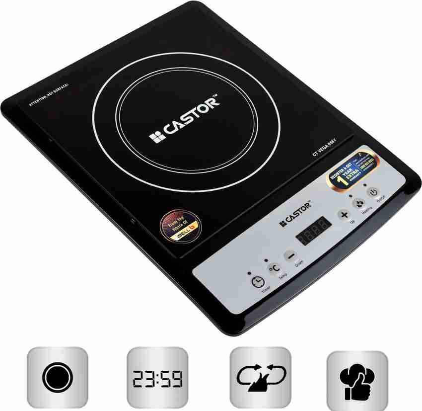 Castor clearance induction cooker
