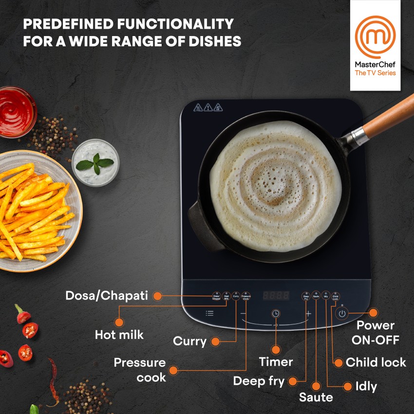 Master chef induction outlet cooktop