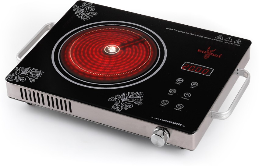 Blue eagle Infrared Induction Cooktop Touch Panel 2000 Watt All Utensil use able Radiant Cooktop