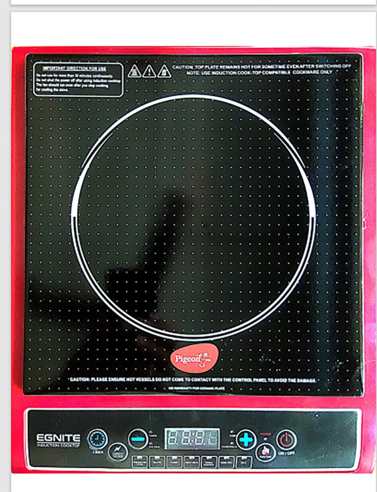 Pigeon 1800 W Induction Cooktop Push Button Buy Pigeon 1800 W Induction Cooktop Push Button Online at best price in India Flipkart