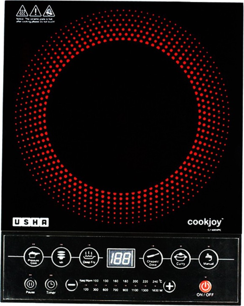 Usha induction clearance cooktop 1600 watt