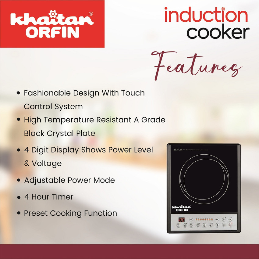 Khaitan Orfin 2000 W Induction Cooktop Push Button Buy Khaitan Orfin 2000 W Induction Cooktop Push Button Online at best price in India Flipkart