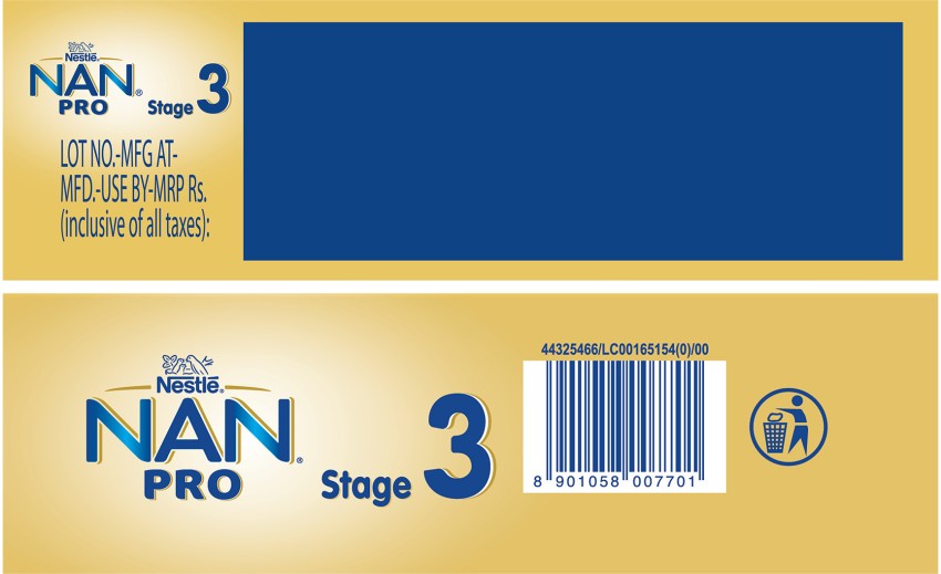 Nestle Nan Pro Stage 1 Powder, Packaging Type: Box at Rs 805/box