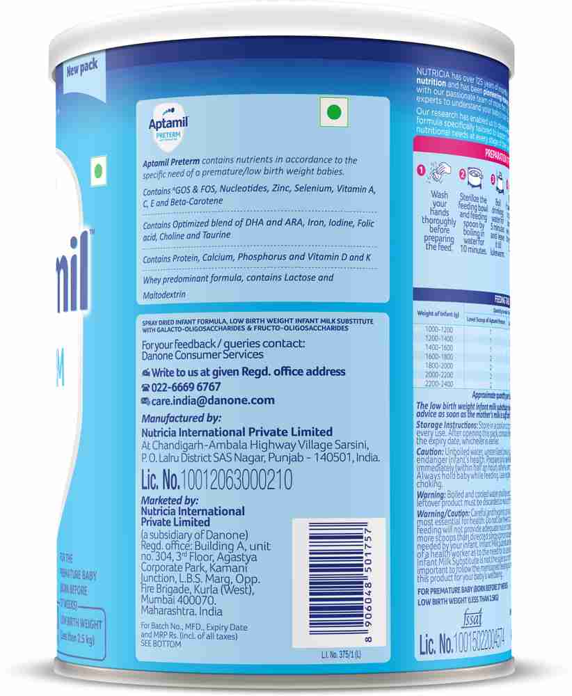 Aptamil preterm hot sale milk powder