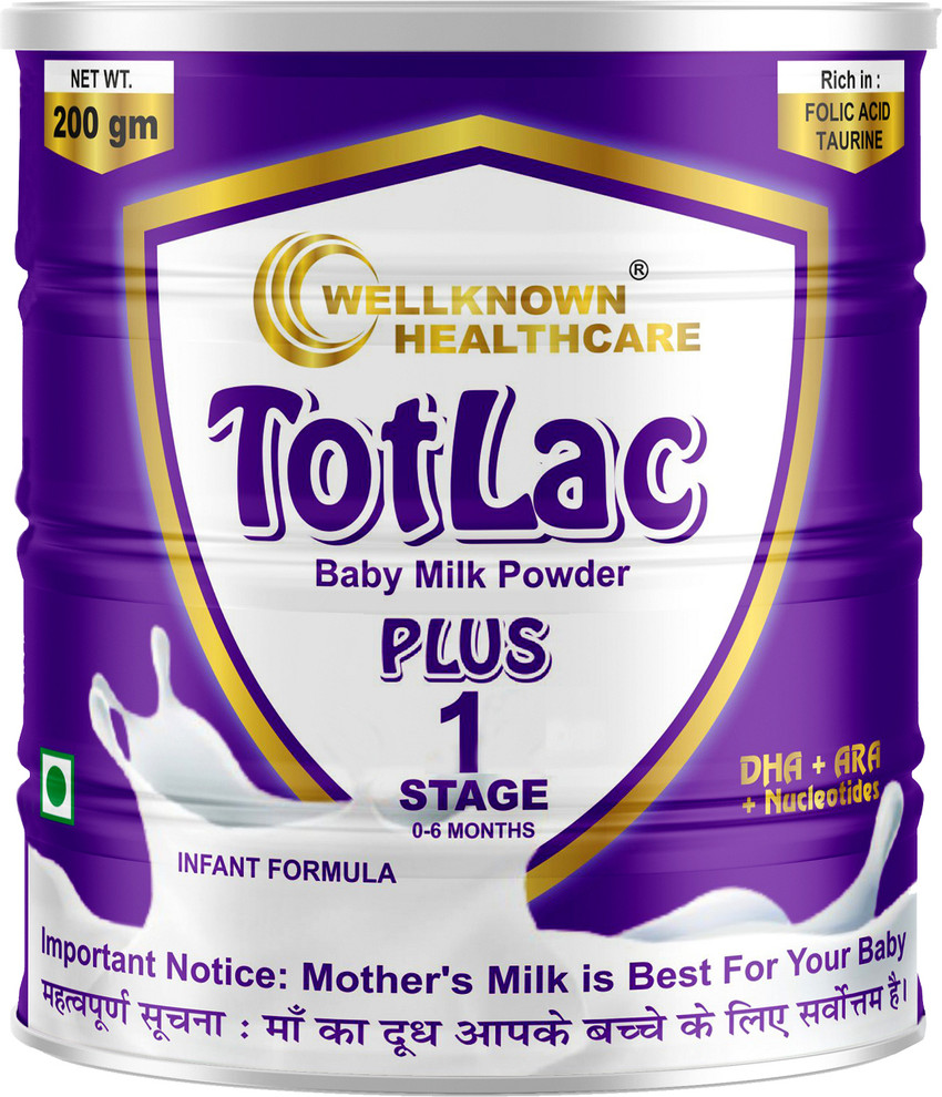 Totlac Baby Milk Powder infant Totlac Plus Price in India Buy Totlac Baby Milk Powder infant Totlac Plus online at Flipkart