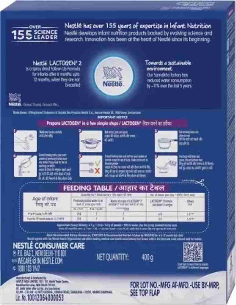 Nestle Lactogen Infant Formula Stage 1 Price in India Buy