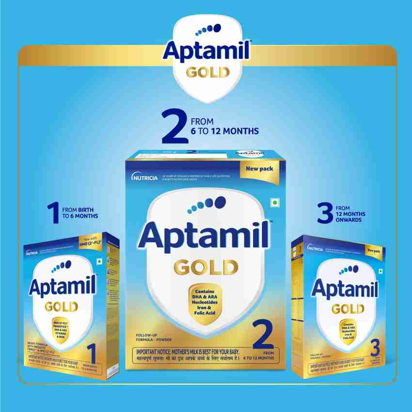 Aptamil Gold Follow up Infant Formula Powder (Stage 2) Price in India - Buy  Aptamil Gold Follow up Infant Formula Powder (Stage 2) online at  Flipkart.com