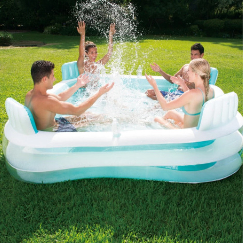 Intex lounge top pool with seats