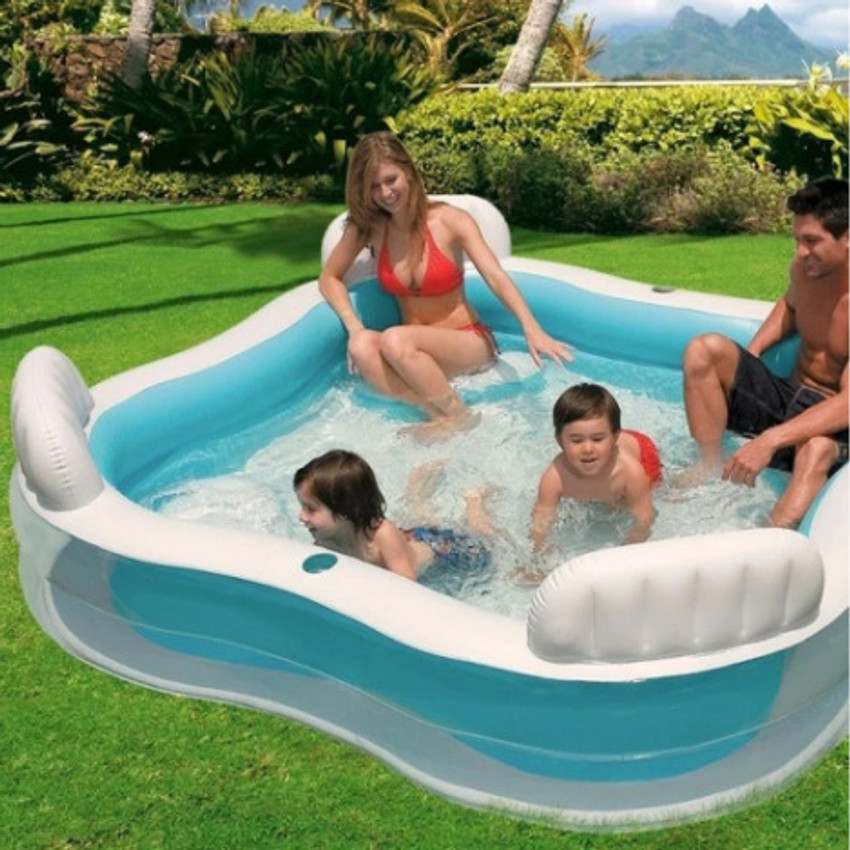 HornFlow Outdoor Intex IND 48 56475 Big Portable Swimming Pool Family With Pump Inflatable Swimming Pool Price in India Buy HornFlow Outdoor Intex IND 48 56475 Big Portable Swimming Pool Family With P...