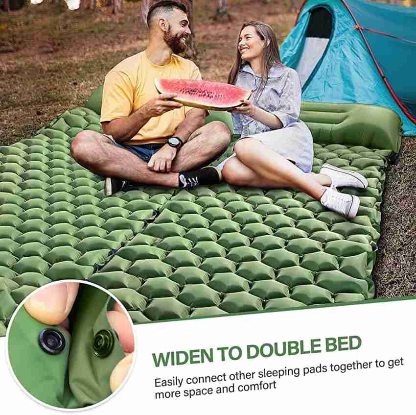 SUPVOX Air Mattress with Pillow and Built-in Foot Pump, Portable Folding  Camping Bed NA 2 Seater Inflatable Sofa Price in India - Buy SUPVOX Air  Mattress with Pillow and Built-in Foot Pump