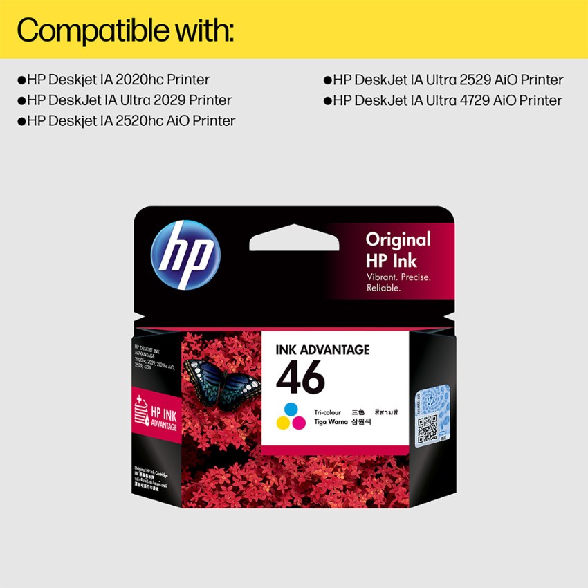 HP 46 Tri-Color Ink Cartridge - HP : Flipkart.com