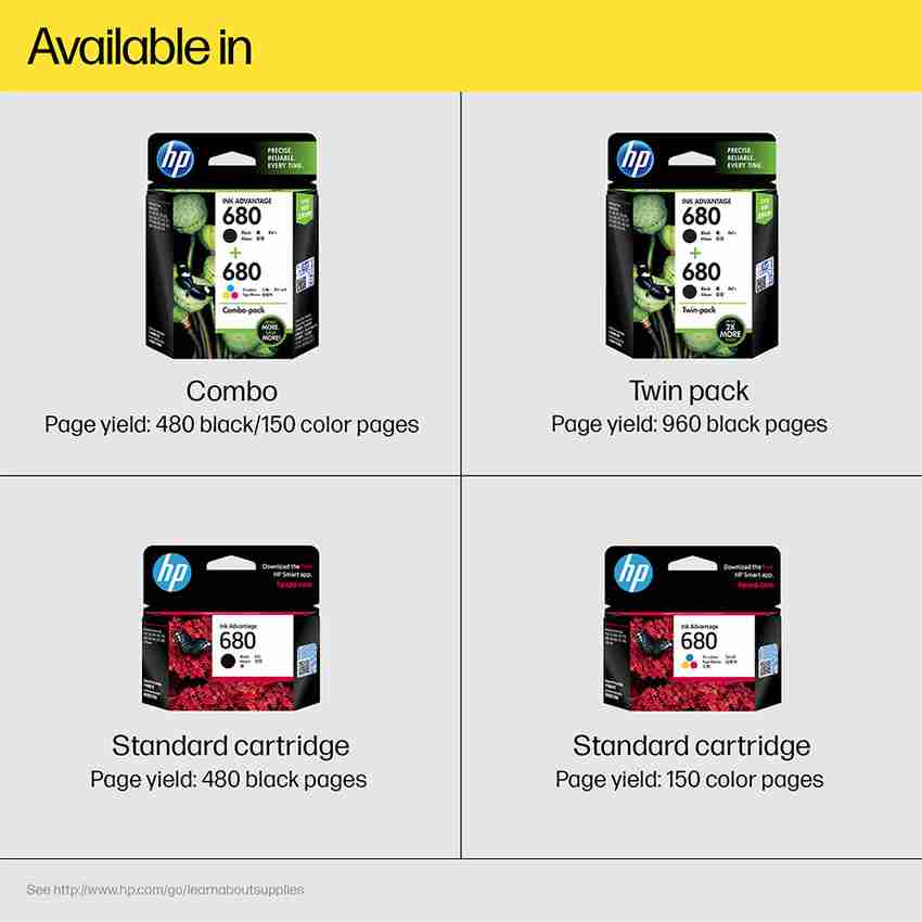 HP 680 Black Ink Cartridge HP Flipkart