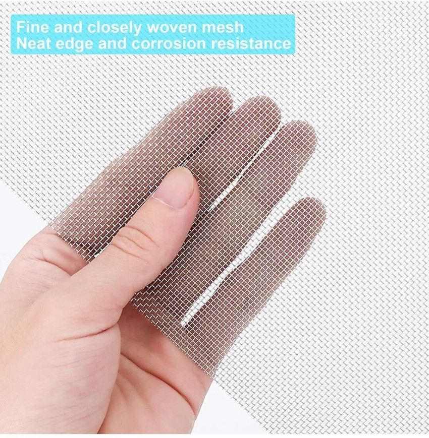 Metal Screen Mesh 3 Pcs 304 Stainless Steel Woven Wire 5 Mesh-12x8 Metal  Woven Wire Mesh Great for Air Ventilation-Replacements Wire Mesh Window