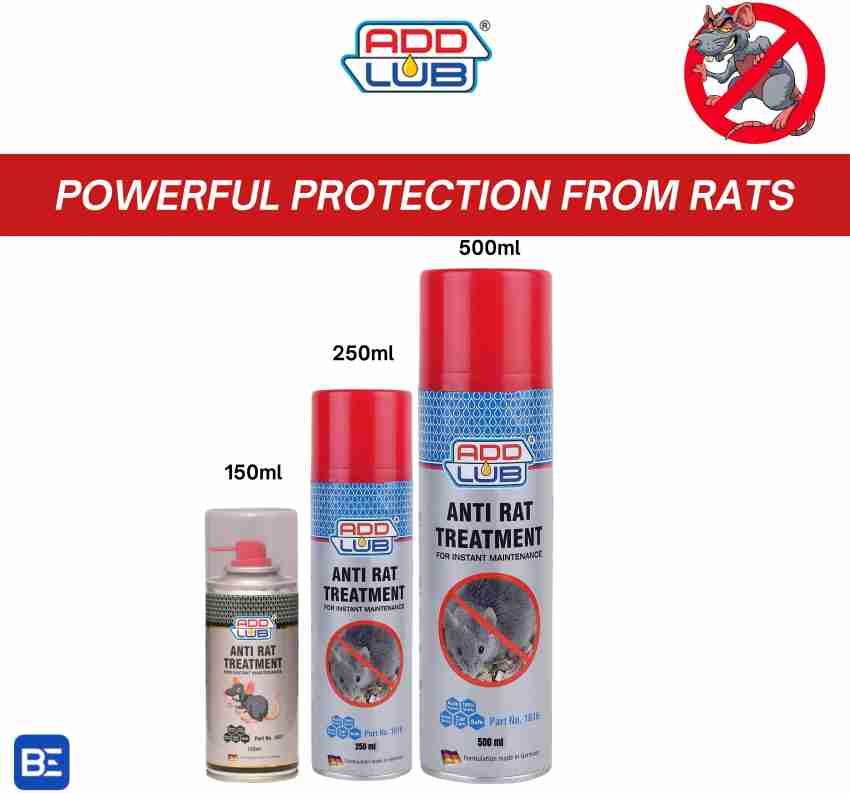 Add Lub Anti Rat Treatment Powerful Rat Repellent Spray Effective Rodent  Repellent Spray Non-Poisonous & Non-toxic Rat Repellent for Car Rat  Protection, Mouse Rodent Repellent for Car, 500Ml : : Garden 