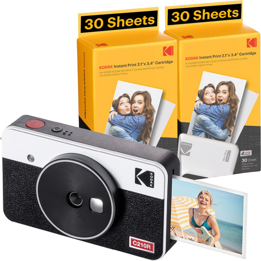 Kodak Mini 2 Retro Portable Instant Photo Printer  2.1 x 3.4 Photo Printer  + 60 Sheets Bundle – Kodak Photo Printer