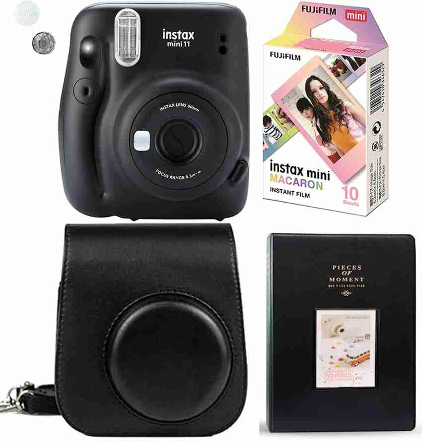 FUJIFILM instax mini 11 Instant Mini 11 Charcoal Grey with Macron