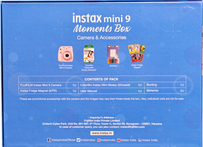 Compact Fujifilm Instax Mini 9 Instant Camera Gift Box at Rs 4399/piece in  Mumbai
