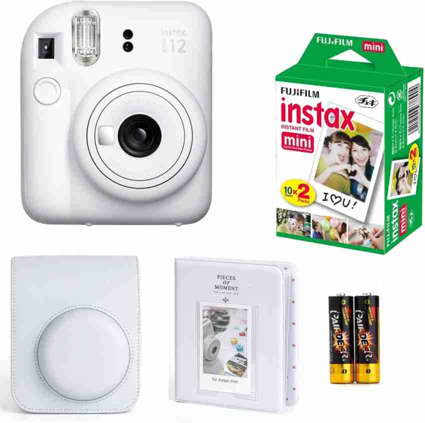  Fujifilm Instax Mini 12 Instant Film Camera, Clay White :  Electronics