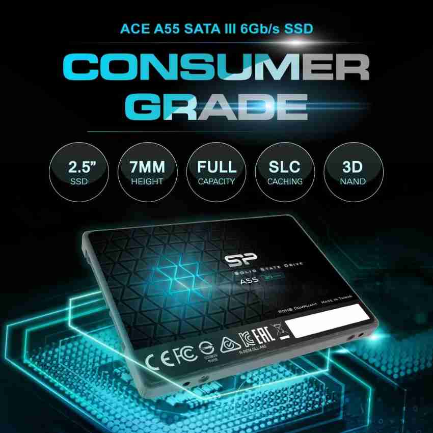 Silicon Power 512 GB Ace SP A55 2.5 SATA Solid State Drive SSD