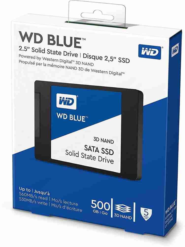 Western Digital SSD WD Blue SA510 2.5 SATA 500 GB Disque dur SSD