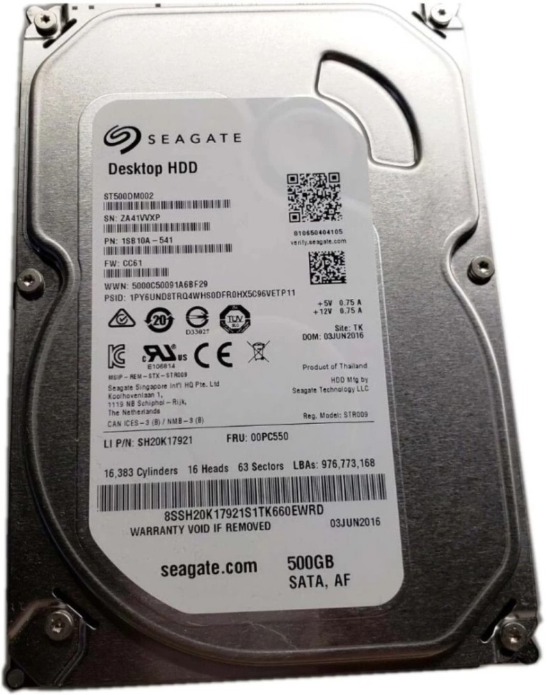 Seagate Internal Hard disk 500 GB Desktop